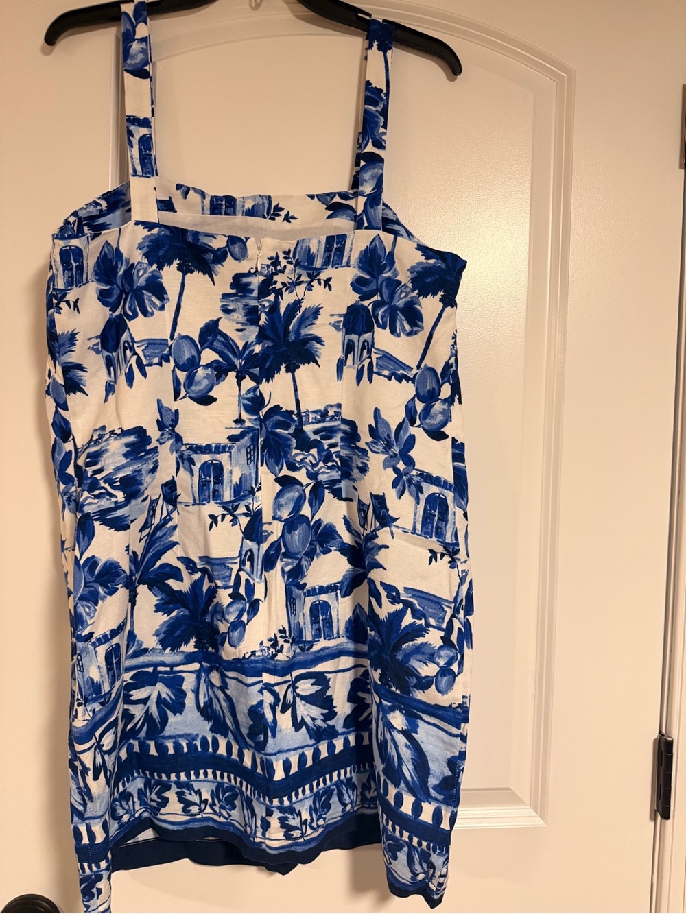 LOFT Blue and White Floral Mini Dress - Picture 2 of 4